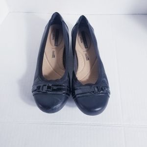 CLARKS SOFT CUSHION WOMEN'S BLACK DRESS SHOES SIZE 6